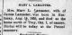 Mary Johnson Pennell Lamaster